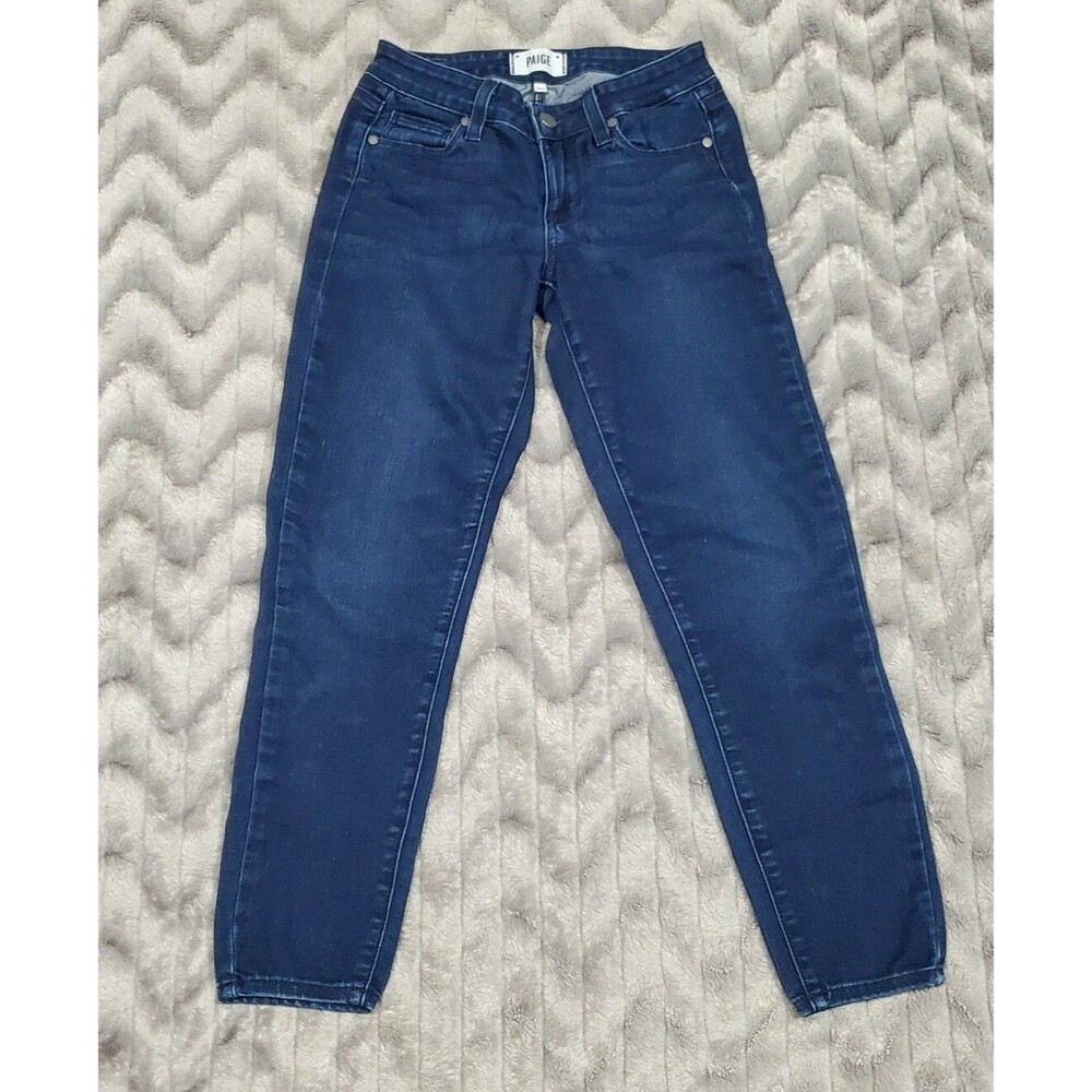 Paige Womens Size 24 Verdugo Crop Medium Wash Skinny Stretch Jeans Pants